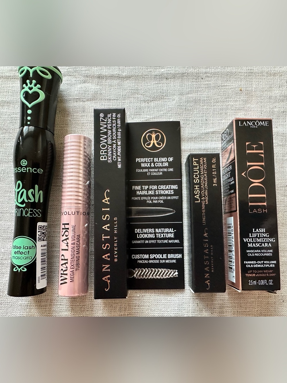 Lash & Brow Makeup Bundle 5pc Lancôme Anastasia Beverly Hills Essence